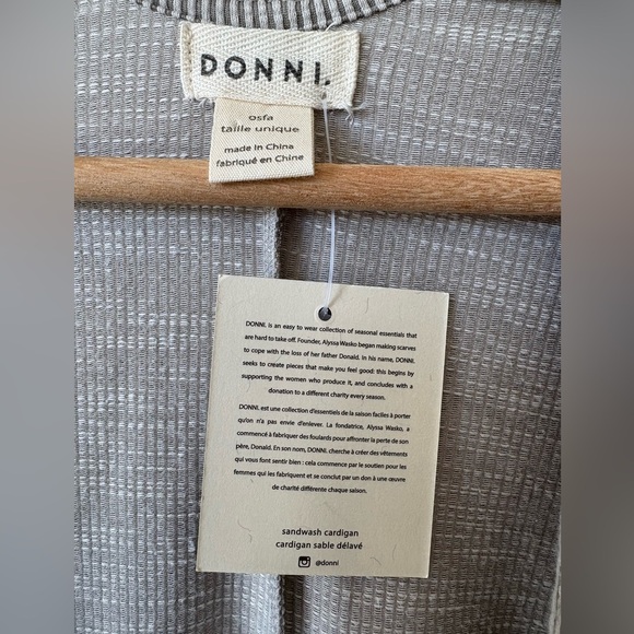 NWT Anthropologie DONNI. Striped Cardigan/Sweater - Picture 3 of 5